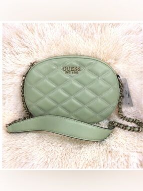 Women's Guess Quilted Crossbody Bag Mint NWT